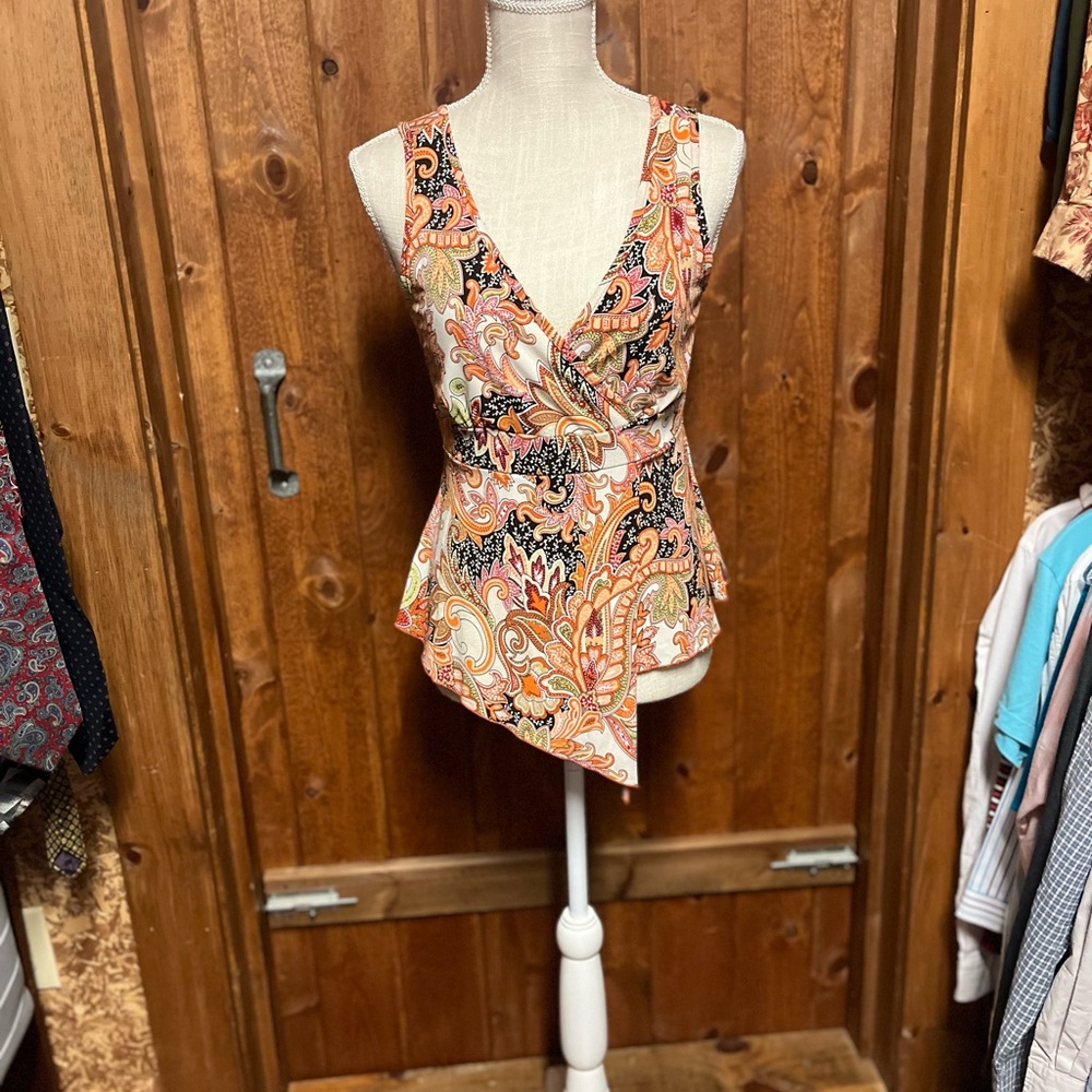 ITB Petite Medium paisley top sleeveless